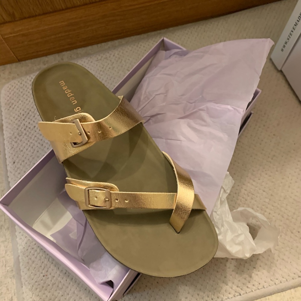 Madden Girl Rose Gold Sandals